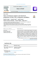Data of chemical analysis and electrical properties of SnO2-TiO2 composite nanofibers