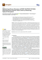 Optimizing Device Structure of PTB7-Th:PNDI-T10 Bulk Heterojunction Polymer Solar Cells by Enhancing Optical Absorption