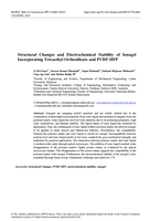 Structural Changes and Electrochemical Stability of Ionogel Incorporating Tetraethyl Orthosilicate and PVDF-HFP
