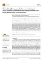 Effect of Heat Treatment on the Corrosion Behavior of Weld-Deposited Chromium Carbide-Based Hardfacing Alloys