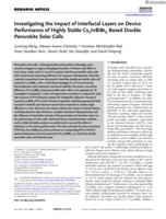 Investigating the Impact of Interfacial Layers on Device Performance of Highly Stable Cs2InBiBr6 Based Double Perovskite Solar Cells