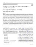 Investigating acceptance of current and future artificial intelligence systems for suicide prevention