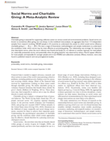 Social Norms and Charitable Giving: A Meta-Analytic Review
