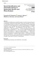 Social Identification and Charitable Giving: A Systematic Review and Meta-Analysis