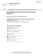 Acknowledging the role of fictions within teacher education