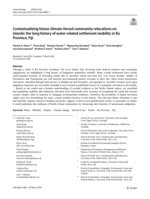 Contextualizing future climate-forced community relocations on islands: the long history of water-related settlement mobility in Ra Province, Fiji