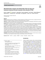 Blood biomarker changes and relationships after low dose oral ketamine treatment for post-traumatic stress disorder (PTSD)