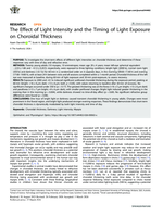 The Effect of Light Intensity and the Timing of Light Exposure on Choroidal Thickness