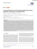 A Systematic Review of 3D‐Printed Flexible Strain Sensors: Materials, Architectures, and Performance
