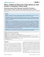 Effects of Maternal Obstructive Sleep Apnoea on Fetal Growth: A Prospective Cohort Study