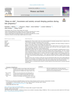 "Sleep on side": Awareness and anxiety around sleeping position during late pregnancy