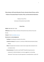 Policy Analysis: UK Parental Alienation Practice, Domestic-Abuse Primacy, and the Problem of Conceptual Equity: Procedure, Policy, and International Implications