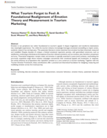 What Tourism Forgot to Feel: A Foundational Realignment of Emotion Theory and Measurement in Tourism Marketing