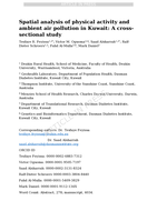Spatial analysis of physical activity and ambient air pollution in Kuwait: a cross-sectional study