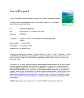 Factors associated with travel speeds of young novice drivers: A systematic review