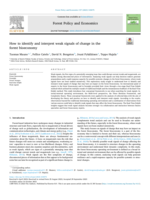 How to identify and interpret weak signals of change in the forest bioeconomy