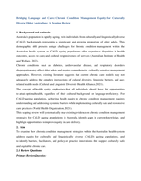 Bridging Language and Care: Chronic Condition Management Equity for Culturally Diverse Older Australians: A Scoping Review