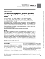 The development and electronic delivery of case-based learning using a fast healthcare interoperability resource system