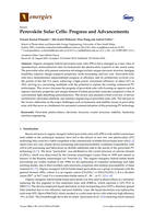 Perovskite Solar Cells: Progress and Advancements
