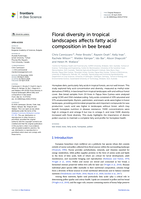 Floral diversity in tropical landscapes affects fatty acid composition in bee bread