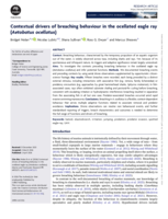 Contextual drivers of breaching behaviour in the ocellated eagle ray (Aetobatus ocellatus)
