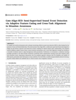 Gate‐Align‐SED: Semi‐Supervised Sound Event Detection via Adaptive Feature Gating and Cross‐Task Alignment in Situation Awareness