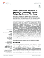 Gene expression in response to exercise in patients with chronic fatigue syndrome: A pilot study
