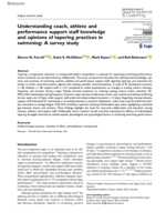 Understanding coach, athlete and performance support staff knowledge and opinions of tapering practices in swimming: A survey study