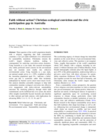 Faith without action? Christian ecological conviction and the civic participation gap in Australia