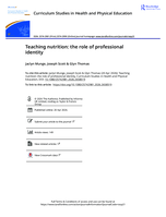 Teaching nutrition: the role of professional identity