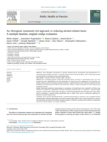 An Aboriginal community-led approach to reducing alcohol-related harm: A multiple baseline, stepped wedge evaluation