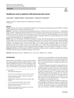 Healthcare costs in patients with head and neck cancer
