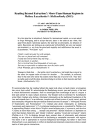 Reading Beyond Extraction?: More-Than-Human Regions in Melissa Lucashenko's Mullumbimby (2013)