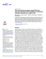 The Lions Sports Academy TackleTEK Tool: The intra-and inter-coach reliability of assessing tackling competency in rugby union