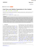 Food Prices and Inflation Expectations in New Zealand
