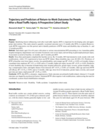 Trajectory and Predictors of Return-to-Work Outcomes for People After a Road Traffic Injury: A Prospective Cohort Study