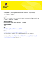 Simulated Learning Environments: Exercise Physiology Curriculum Report