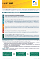 Policy Brief: Policy impact on public adaptation intentions, risk perceptions and community wellbeing