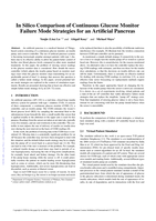 In silico comparison of continuous glucose monitor failure mode strategies for an artificial pancreas