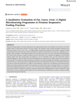 A Qualitative Evaluation of Eat, Learn, Grow: A Digital Microlearning Programme to Promote Responsive Feeding Practices
