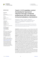Caerin 1.1/1.9 peptides control Acinetobacter baumannii infection through combined antibacterial and host-directed immunomodulatory mechanisms