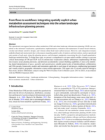 From flows to workflows: integrating spatially explicit urban metabolism assessment techniques into the urban landscape infrastructure planning process