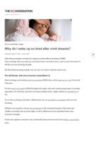 Why do I wake up so tired after vivid dreams?