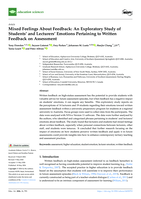 Mixed Feelings About Feedback: An Exploratory Study of Students’ and Lecturers’ Emotions Pertaining to Written Feedback on Assessment