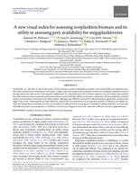 A new visual index for assessing zooplankton biomass and its utility in assessing prey availability for megaplanktivores