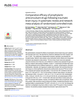 Comparative efficacy of prophylactic anticonvulsant drugs following traumatic brain injury: A systematic review and network meta-analysis of randomized controlled trials