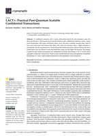 LACT+: Practical Post-Quantum Scalable Confidential Transactions