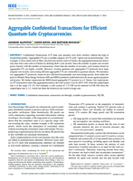 Aggregable Confidential Transactions for Efficient Quantum-Safe Cryptocurrencies