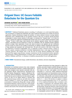 Origami Store: UC-Secure Foldable Datachains for the Quantum Era