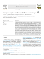 Transcriptome analysis of avian livers reveals different molecular changes to three urban pollutants: Soot, artificial light at night and noise